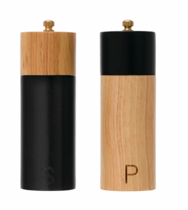 Two-Tone Salt and Pepper Mills (Set of 2)