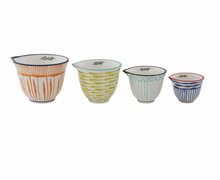 Load image into Gallery viewer, Patterned Measuring Cups (set of 4, 2 styles)