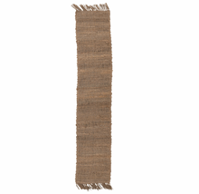 Load image into Gallery viewer, Hand-Woven Jute Table Runner w/ Fringe