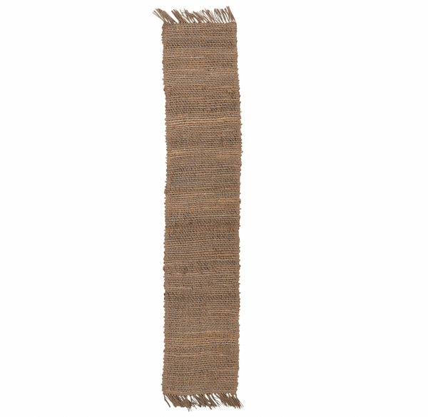 Hand-Woven Jute Table Runner w/ Fringe