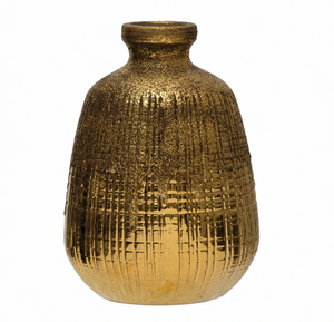 Textured Terra-cotta Vase