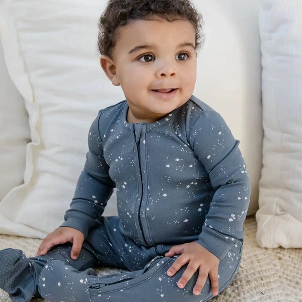 Colored Organics Footed Zipper Sleeper