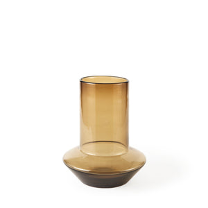 Golden Brown Glass Vase