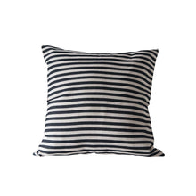 Load image into Gallery viewer, 26&quot; Black &amp; White Striped Pillow