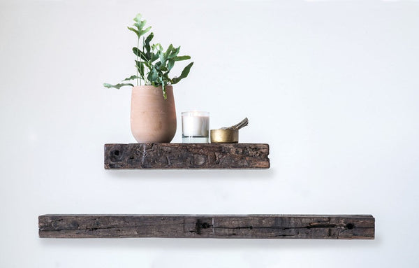 Reclaimed Wood Wall Shelves