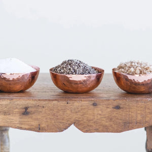 Hammered Metal Pinch Pot