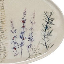 Load image into Gallery viewer, Floral Stoneware Platter