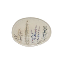 Load image into Gallery viewer, Floral Stoneware Platter