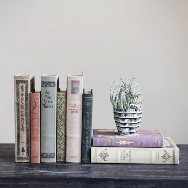 Canvas Book Storage Boxes