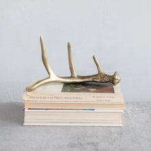 Load image into Gallery viewer, Gold Finish Antler