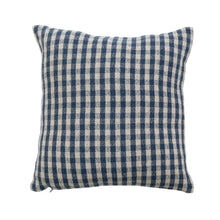 Load image into Gallery viewer, Blue Gingham Pillow