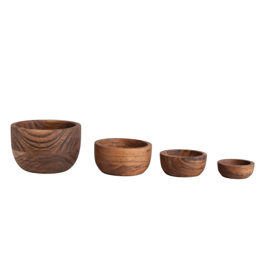 Acacia Wood Bowl Set