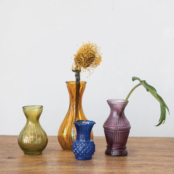 Multicolor Glass Vase Set