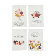 Load image into Gallery viewer, Funny “Mom” Floral Embroidered Towels (4 styles)